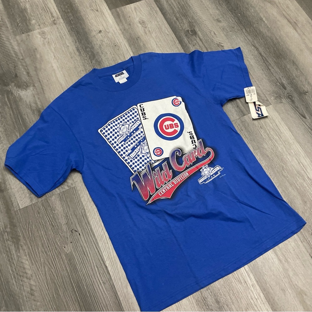 Vintage 1998 Chicago Cubs Wild Card Shirt Size Large
